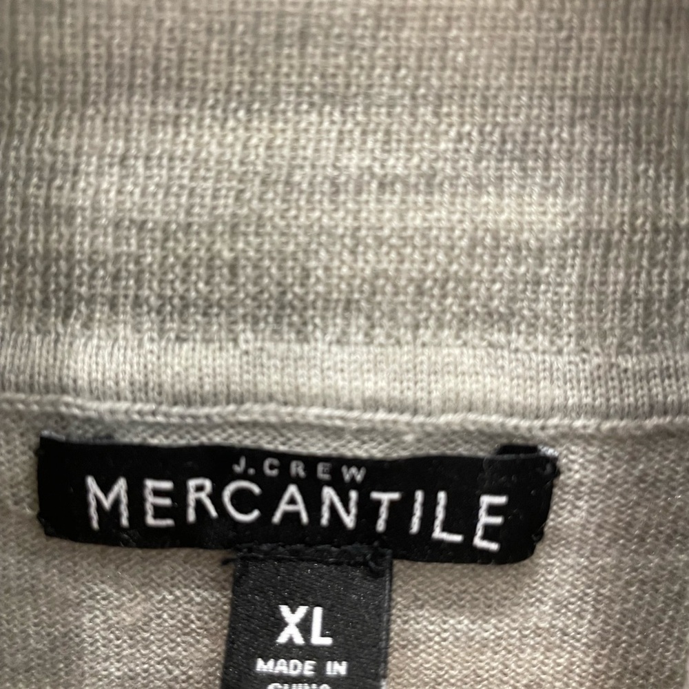 J Crew Mercantile Women’s XL Merino Wool Blend Gray Turtleneck Sweater - Picture 3 of 10